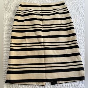 Cream and Black striped pencil skirt 25’ long .. one of my favorites